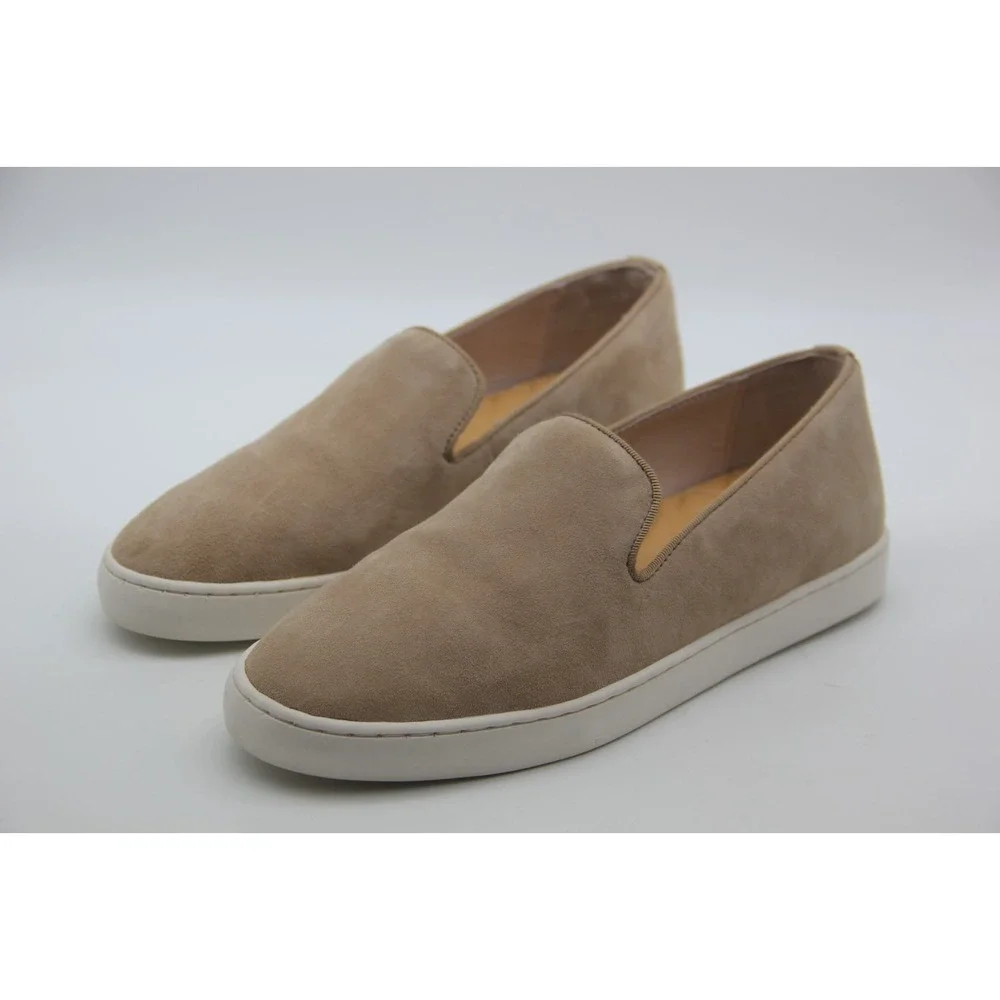 Birdies Womens The Swift Slip On Shoes 6 Tan Suede Comfy Sneaker Loafers Preppy